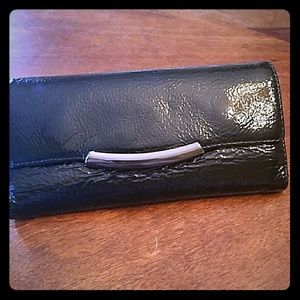Hobo black patent wallet